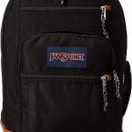 JanSport Cool Student Backpack for College Students, Teens, with 15-inch Laptop Sleeve, Black - Large Computer Bag Rucksack with 2 Compartments, Ergonomic Straps - Bookbag for Men, Women